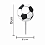 Palitos Decorativos de E.V.A Bola de Futebol 5x10cm com 12 Un - Ref 130017 Piffer - Imagem 2