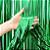 Cortina Decorativa Metalizada Verde 1x2m - CCS Decorações - Imagem 1