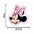 Aplique Impresso Festa Minnie Rosa com 12 Un - Ref 319001 Piffer - Imagem 2