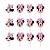 Palito Impresso Decorativo Festa Minnie Rosa com 12 Un - Ref 319009 Piffer - Imagem 1