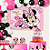 Painel Impresso de TNT Festa Minnie Rosa 100x69cm - Ref 319012 Piffer - Imagem 5