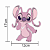 Mini Painel Decorativo Festa Stitch Rosa 12x17cm com 1 Un - Ref 321026 Piffer - Imagem 2
