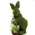 Coelho de Cerâmica em Pé Flocado Grama 37x23x13cm - Ref 1065163 Cromus - Imagem 1