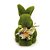 Coelho de Grama Sentado com Flores 17x11x15cm - Ref 1038735 Cromus - Imagem 1
