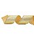 Fita Aramada de Natal Lisa Ouro 6.3cm x 91,4mt Linha Profissional - Ref 1029259 Cromus - Imagem 1