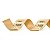 Fita Aramada de Natal Dourada com Estampa Presentes Ouro 6,3x914cm - Ref 1057721 Cromus - Imagem 1