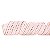 Fita Aramada de Natal Linho Rosa com Poás Glitter Rosê 6,3x914cm - Ref 1057766 Cromus - Imagem 1