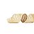 Fita Aramada de Natal Linho Cru com Ondas Glitter Dourado 6,3x914cm - Ref 1641535 Cromus - Imagem 1