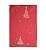 Caminho de Mesa Vermelho de Linho com Bordados Pinheiros 35x175cm - Ref 1058210 Cromus - Imagem 1