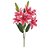Buque de Liros Rosa Toque Real 6 Hastes 60cm - Flores Permanentes - Ref 1062217 Cromus - Imagem 1