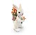 Coelho de Resina em Pé com Cesta de Tulipas 11.5x5.5x6.5cm - Ref 1064479 Cromus - Imagem 1