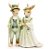 Casal de Coelhos de Resina com Roupas de Epoca Verde 20x16x8cm - Ref 1030989 Cromus - Imagem 1