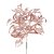 Galho Curto de Folhas Rosê Metalizado com Glitter 25x13x13cm - Ref 1022352 Cromus - Imagem 1