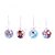 Bola de Acrílico Frozen 7cm jogo com 4 Unidades - Natal Disney - Ref 1109045 Cromus - Imagem 1