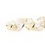 Fita Aramada de Natal Voil com Estampa Flores Dourado 3,8cm - Ref 1716974 Cromus - Imagem 1