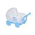 Carrinho de Bebe Transparente com Azul com 5 Unidades - Mirandinha - Imagem 1