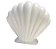 Concha Plástica Branco Perola com 1 Unidade - 14x14.7cm - Mirandinha - Imagem 1