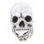 Máscara de Silicone Crânio Sombrio Halloween 18x20x23cm - Ref 29004773 Cromus - Imagem 1