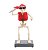 Enfeite Caveira Haley com Som em Movimento 35cm -Halloween - Ref 29004791 Cromus - Imagem 1