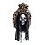 Enfeite Espelho Caveira Sombria com Luz, Som e Movimento 40x57cm - Halloween Ref 29004980 Cromus - Imagem 1
