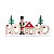Enfeite de Mesa HoHoHo de Madeira com Soldado de Chumbo 12x25x4cm - Ref 1108854 Cromus - Imagem 1