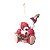 Enfeite de Pendurar Urso Sentado 12x8x5cm - Magic Forest - Ref 1470185 Cromus - Imagem 1