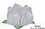 Forminha Para Doces Formato Flor Stylo Branca 25 Un - Decora Doces - Imagem 1