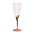 Taça Champanhe Descartável Luxo Base Rosê 150Ml com 6Un - Silver Plastic - Imagem 1