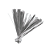 Fecho Prático Metalizado Prata 11cm x 4mm com 100Un - Silver Plastic - Imagem 1