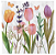 Guardanapo de Papel Estampado Tulipas 32x32cm com 20 Un - Silver Plastic - Imagem 8