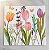 Guardanapo de Papel Estampado Tulipas 32x32cm com 20 Un - Silver Plastic - Imagem 4
