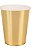 Copo Descartável de Papel Metalizado Dourado 270Ml com 10 Un - Silver - Imagem 1