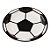 Prato Descartável de Papel Bola de Futebol 18cm com 10 Un - Silver - Imagem 1