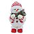 Boneco de Neve de Palha Branco com Cachecol 32cm - Ref 1005631 Cromus - Imagem 1