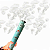Lança Confete Penas Brancas 30cm - Silver - Imagem 3