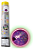 Lança Confete Quadrado Neon 30cm - Silver - Imagem 1