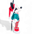 Mickey de Pelúcia em Pé com Roupa Xadrez Verde e Vermelha 60cm - Natal Disney - Ref 1058308 Cromus - Imagem 3