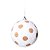 Bolas de Natal Branca Flocada com Bolas Nude 8cm com 6Un - Ref 1713405 Cromus - Imagem 1