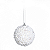 Bolas de Natal Brancas com Perolas e Glitter 10cm Jogo com 4 Un - Ref 1923763 Cromus - Imagem 1
