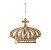 Enfeite Pendurar Coroa Dourada 10cm com 1 Unidade - Ref 1361751 Cromus - Imagem 1