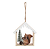 Enfeite de Pendurar Casinha de Madeira com Esquilo de Resina 10cm - Ref 1051788 Cromus - Imagem 1