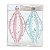 Enfeite de Pendurar de Natal Pinos Azul e Rosa Bebe 12cm - Ref 1019203 Cromus - Imagem 1