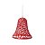 Enfeite de Natal de Pendurar Sino Vermelho 10cm - Ref 1351853 Cromus - Imagem 1