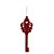 Enfeite de Pendurar Cetro Real Chave Real Vermelha 15cm com 6Un - Ref 1517894 Cromus - Imagem 1