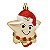 Enfeite de Pendurar Estrelinhas com Gorro 5cm com 3 Unidades - Ref 1921258 Cromus - Imagem 1