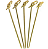 Palito de Petisco de Bambu Nó 18cm com 20Un - Silver Plastic - Imagem 1