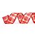 Fita Aramada de Natal Xadrez Vermelho e Branco 3,8CMx9,14M - Ref 1014259 Cromus - Imagem 1