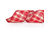 Fita Aramada de Natal Xadrez Vermelho 6,3CMx9,14M - Ref 1014260 Cromus - Imagem 1