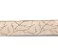 Fita Aramada Linho Bege com Galhos Dourados 3,8cmx9,14m - Ref 1073659 Cromus - Imagem 3