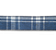 Fita Aramada de Natal Xadrez Azul Escuro e Branco 3,8cmx9,14m - Ref 1073610 Cromus - Imagem 2